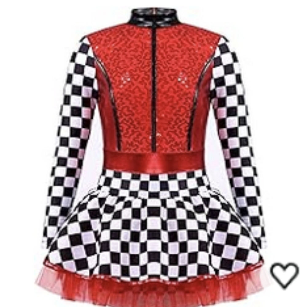 Red and Black Checkered Kids Costume
